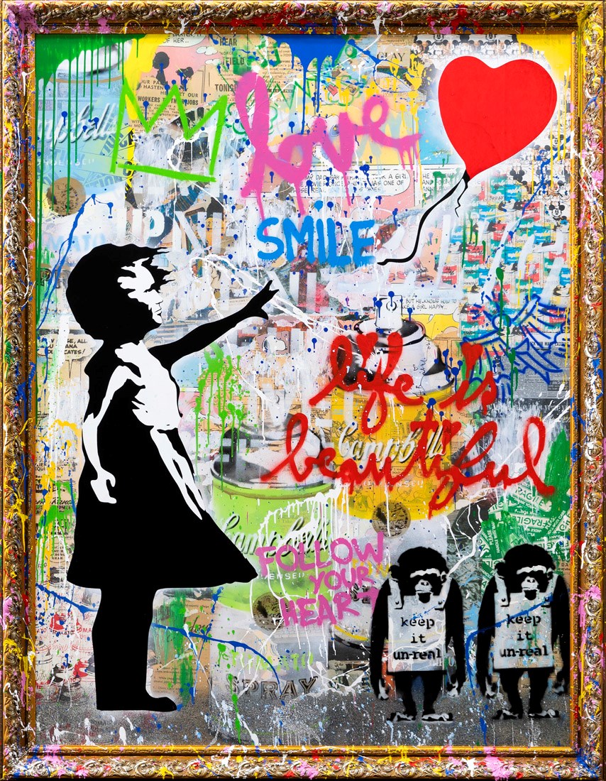 Balloon Girl by Mr. Brainwash Whitewall Galleries